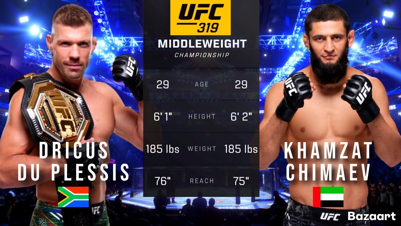 Preview Khamzat Chimaev teammate who tested Dricus du Plessis boldly predicts UFC 319 title fight