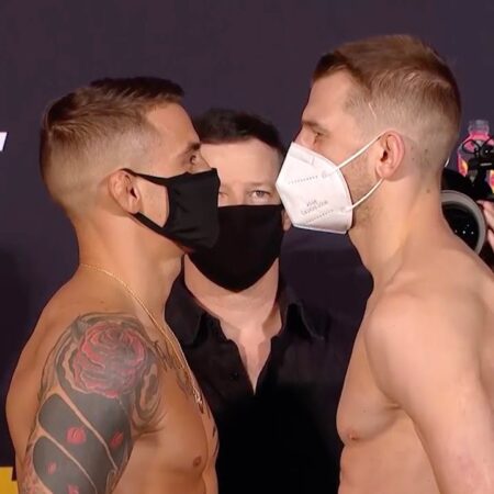 Allen Vows Early Finish As Fisher Rematch Weigh-In Takes Place