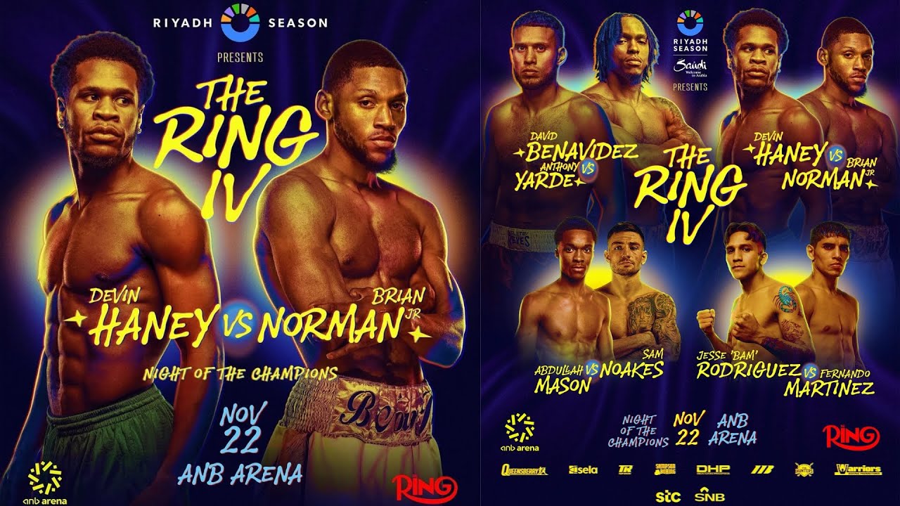 Preview Benavidez vs. Yarde Confirmed as Riyadh Main Event on November 22