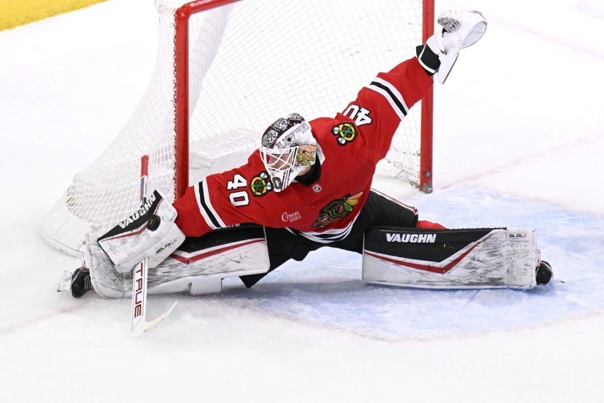 Preview The Crease Command: Blackhawks Ink Arvid Soderblom to a Strategic Two-Year Deal