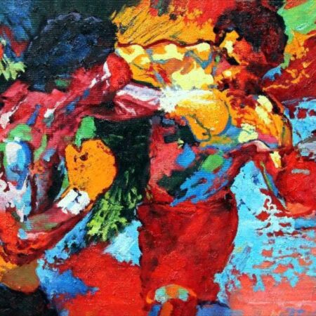 The Canvas of Conflict: LeRoy Neiman’s Immortalization of Lewis vs. Tyson