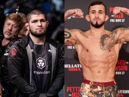 The Unseen Code: Khabib Nurmagomedov’s Respectful Exchange with Sergio Pettis Amidst Dubai’s Octagon Drama