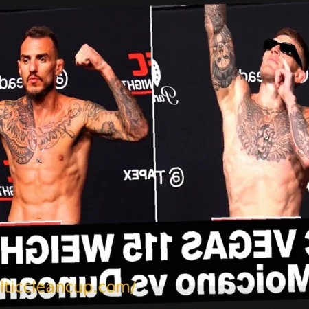 UFC Vegas 115 Weigh-in Results – Moicano vs. Duncan and Full Card